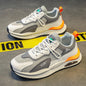 Men's summer new breathable mesh sports shoes men's Korean version trendy versatile thick sole running casual dad shoes men