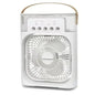 3 In 1 Summer Cooling Fan Portable Desktop Humidifier USB Mini Air Conditioners Night Light Water Mist For Home Or Office