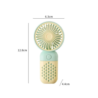 New Cartoon Cute Mini USB Handheld Charging Fan - Portable Pocket-Sized for Home, Outdoor, Office & Student Dorm Use