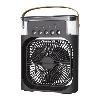 3 In 1 Summer Cooling Fan Portable Desktop Humidifier USB Mini Air Conditioners Night Light Water Mist For Home Or Office
